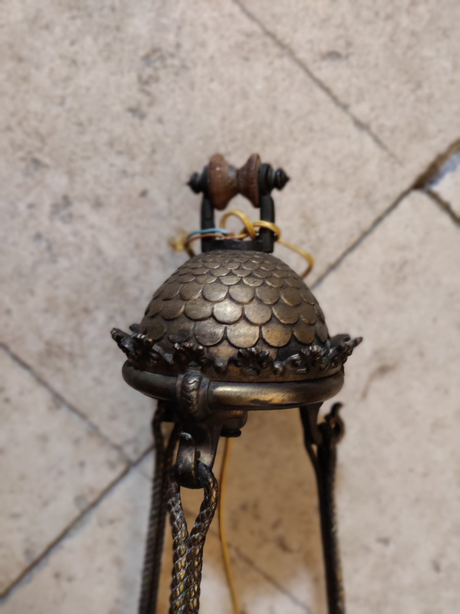 Lanterne en Bronze Napoléon lll-photo-1