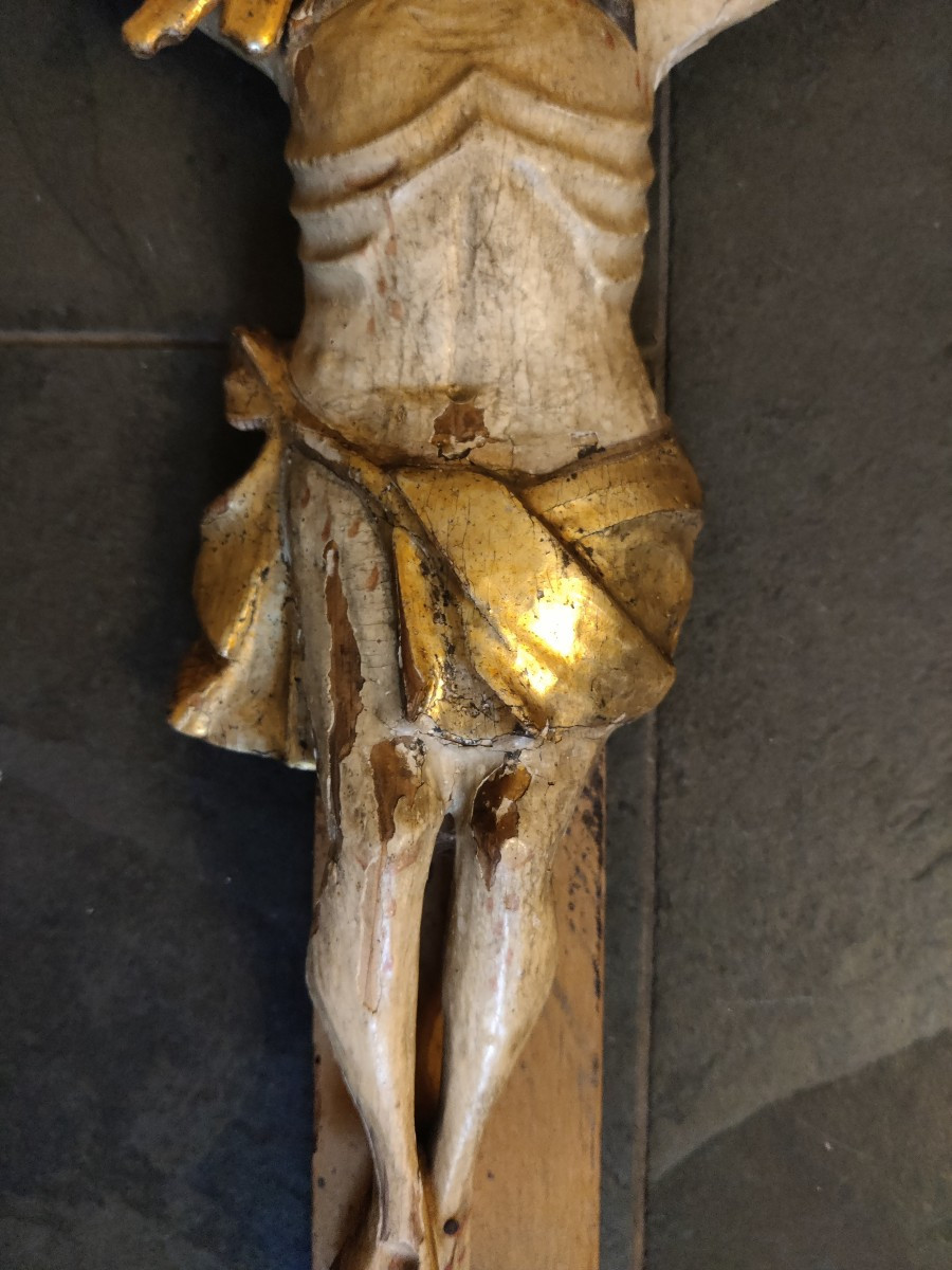 Polychrome Wooden Christ -photo-3