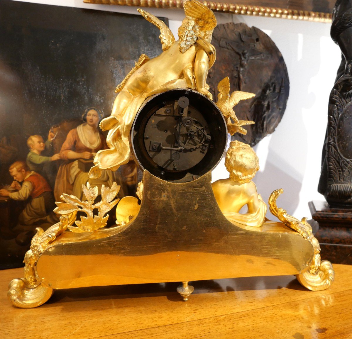 Pendule Au Globe Terrestre Napoléon III-photo-5