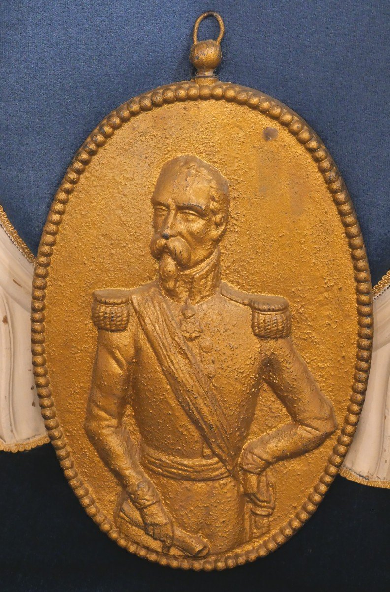Napoleon III In Bust On Cast Iron Nineteenth