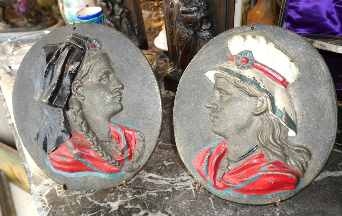 Patriotic Medallions Alsace And Lorraine 19th