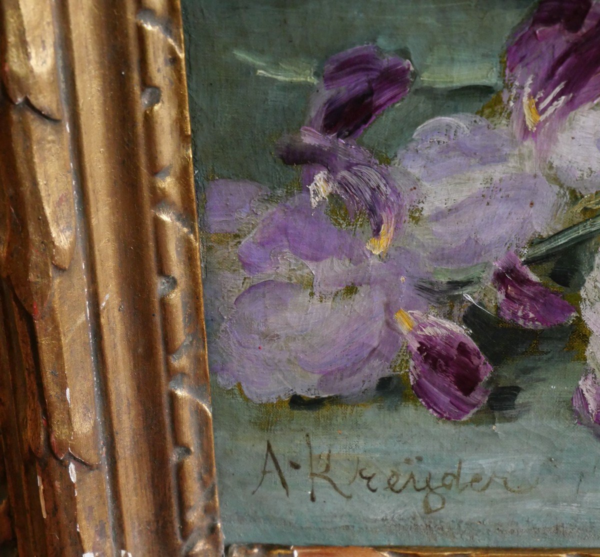 Bouquet Of Flowers By Alexis Kreyder Late 19th-photo-3