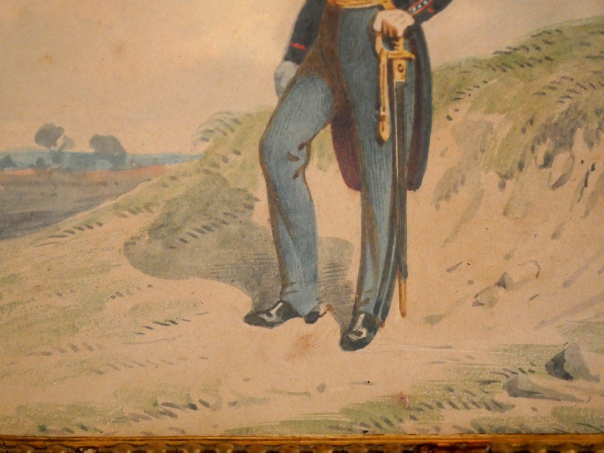 Aquarelle Grenadier Napoléon III-photo-4