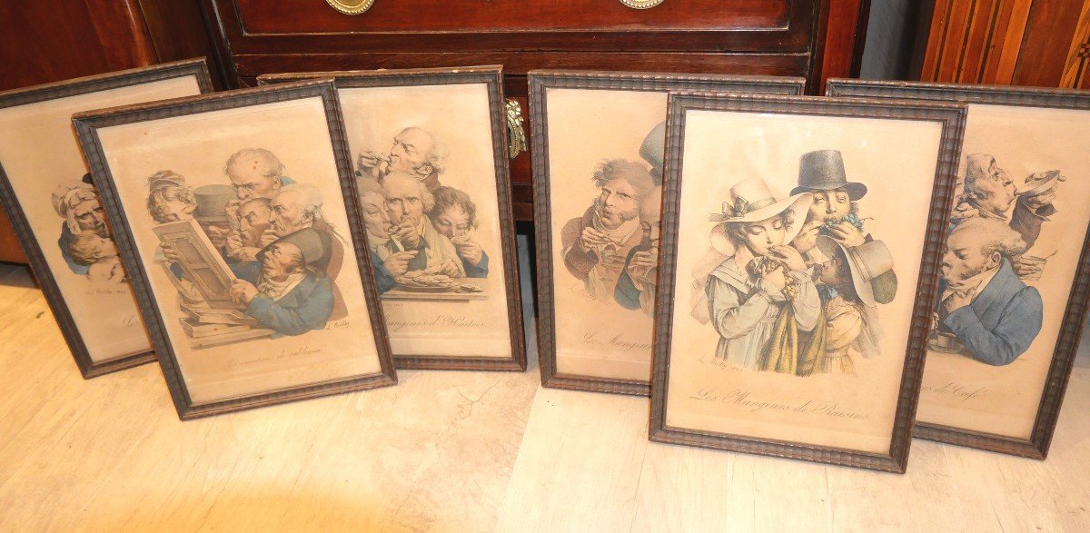Suite Of 6 Engravings By Boilly 19th