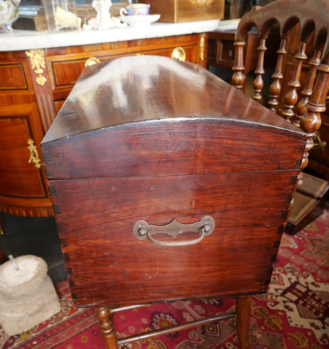 19th Century English Mahogany Chest -photo-1