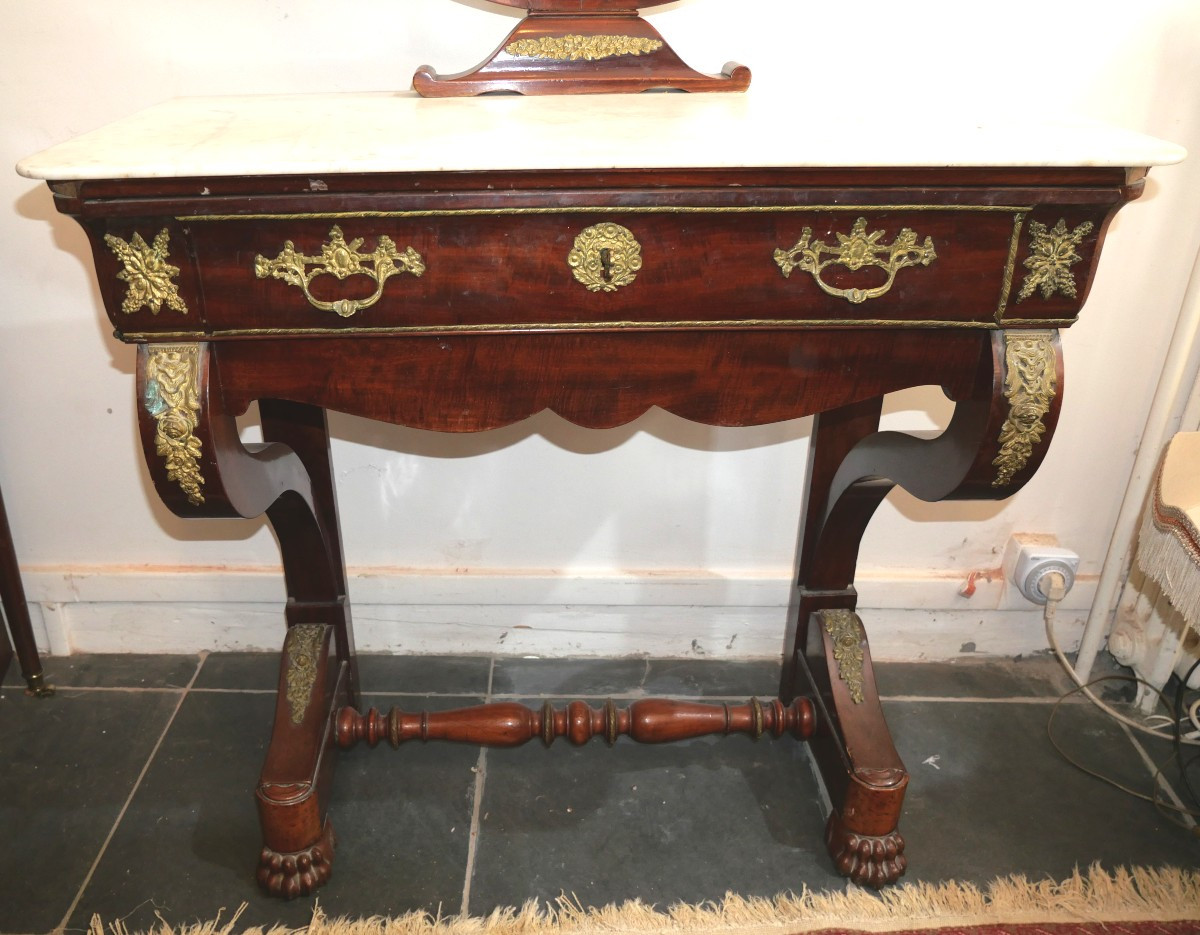 Table De Toilette XIXe-photo-2