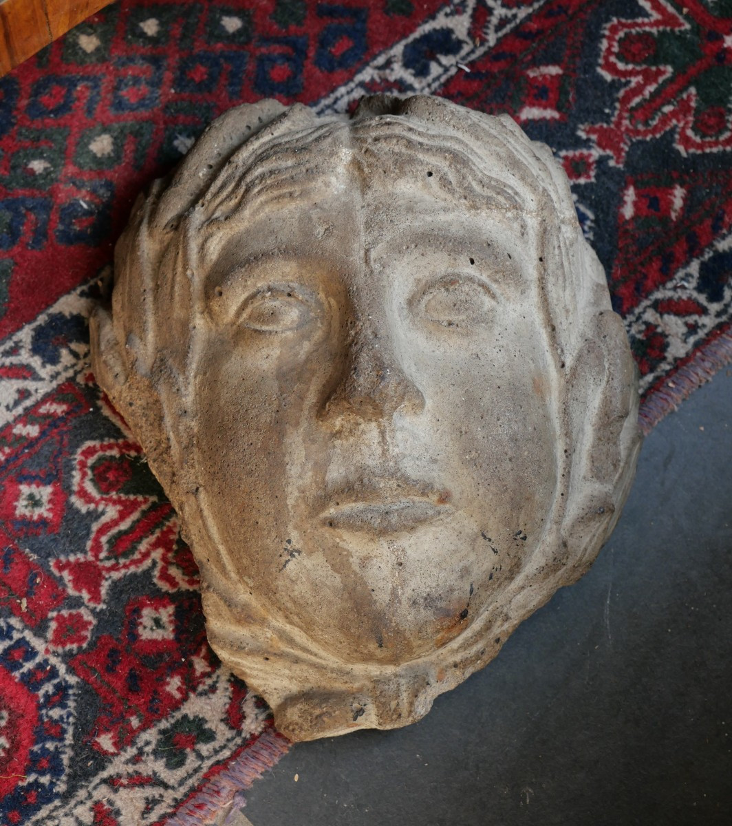 Mascaron en pierre 19e