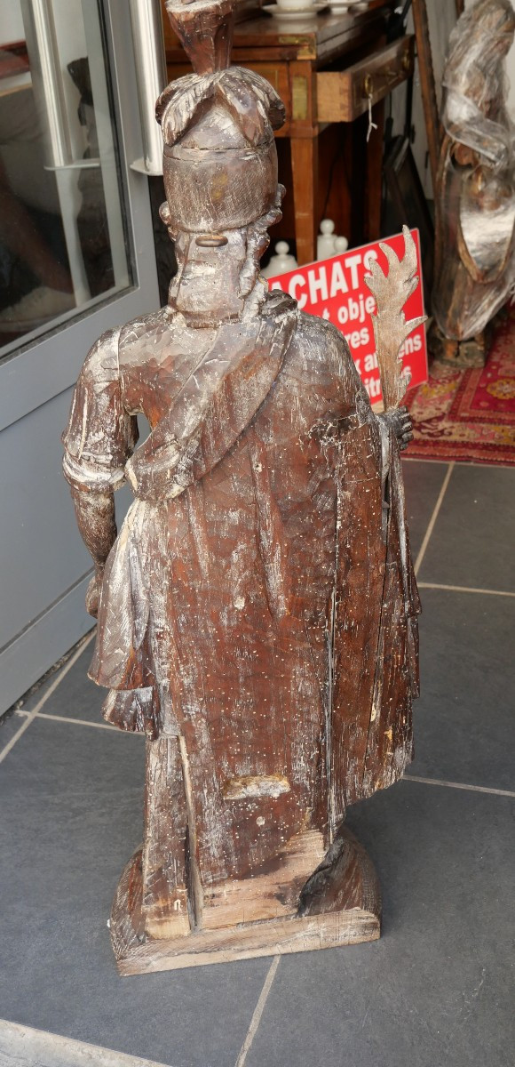 18th Century Sculpture Of Saint Gorgon-photo-3
