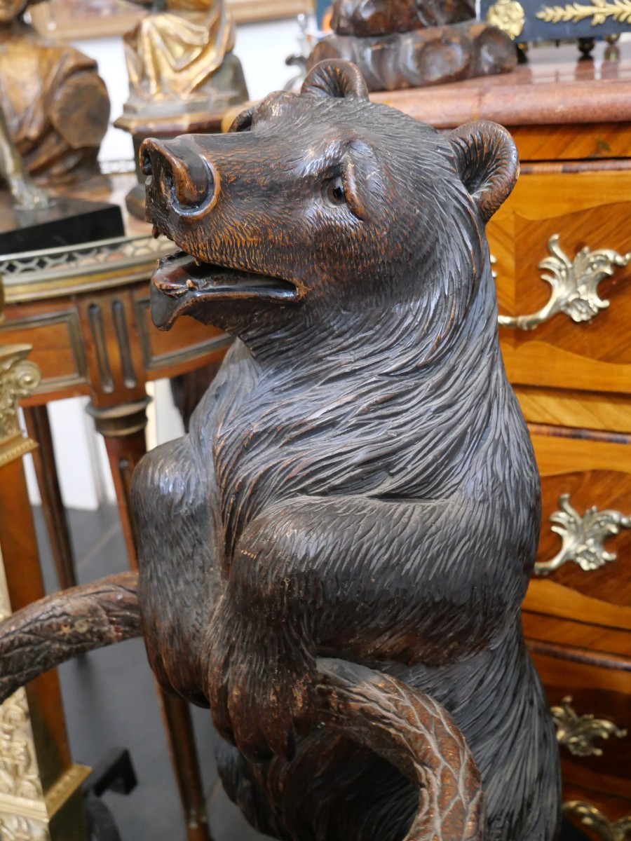 Black Forest Umbrella Bear, 19th Century -photo-3