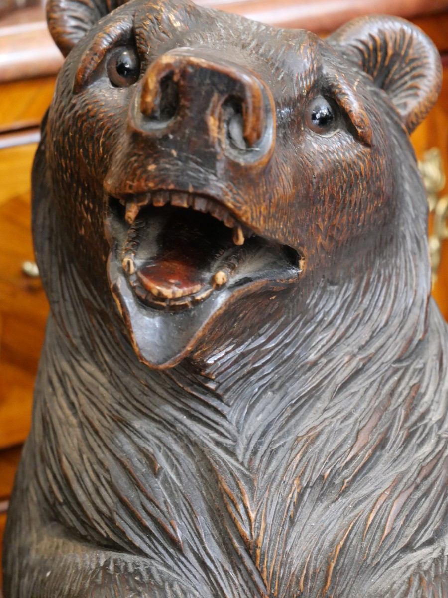 Black Forest Umbrella Bear, 19th Century -photo-4