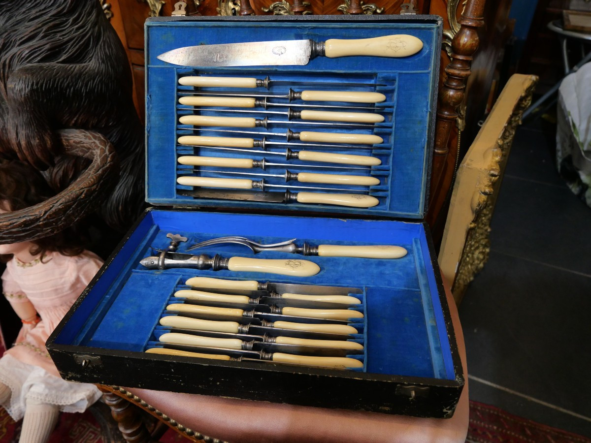 Jules Piault Knife Set, 19th Century