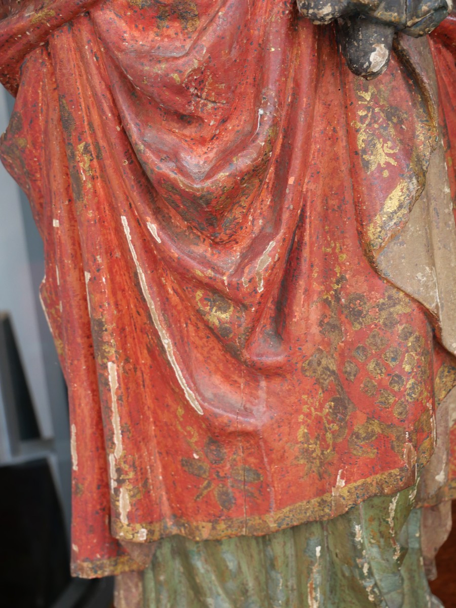 Saint Anne, Carved Wood, 16th Century-photo-1