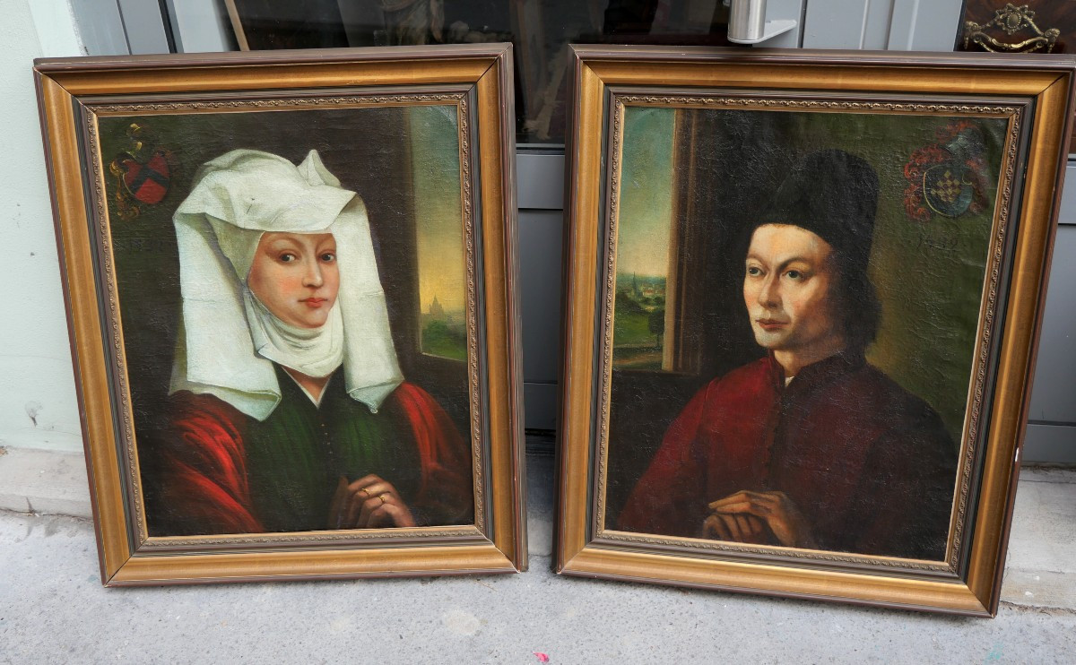 Pair Of 17th Century Portraits 