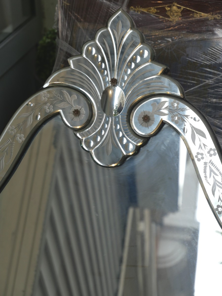 Miroir en verre de Murano-photo-2