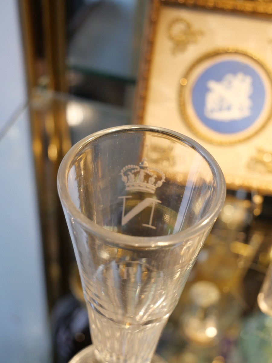 Crystal Flute From The Service Of Emperor Napoleon III Tuileries-photo-1