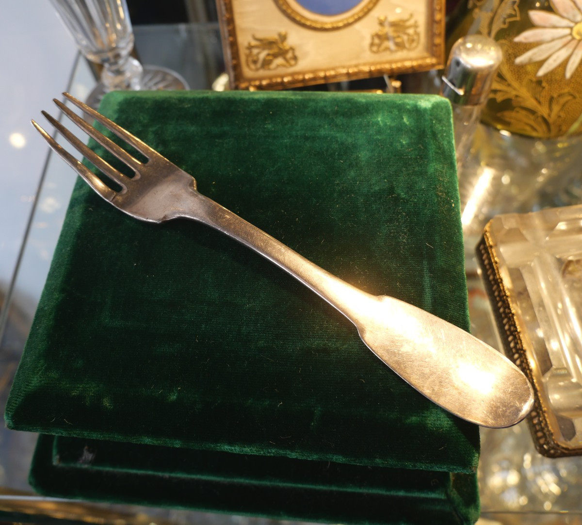 Fourchette argent famille Cassan de Floyrac 18e