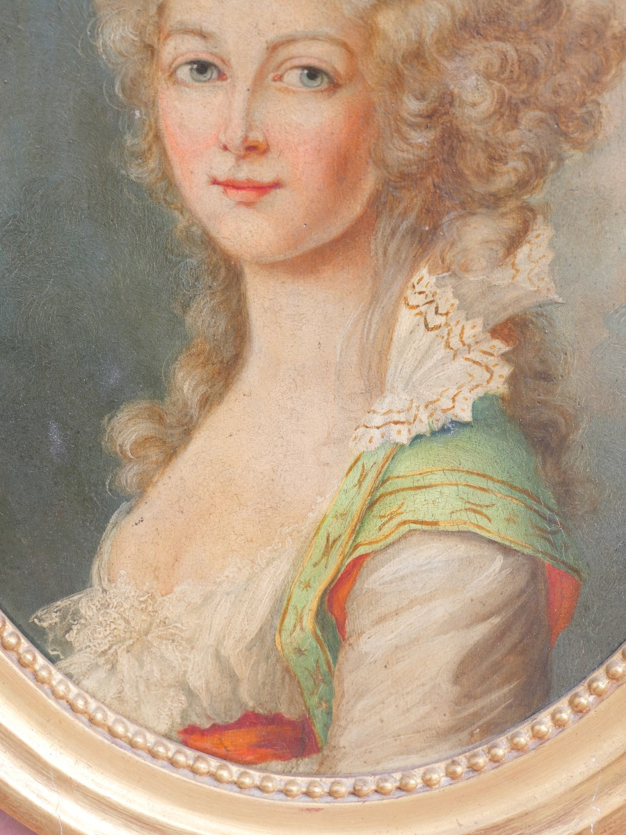 Portrait de jeune fille dans le gout du 18e-photo-4