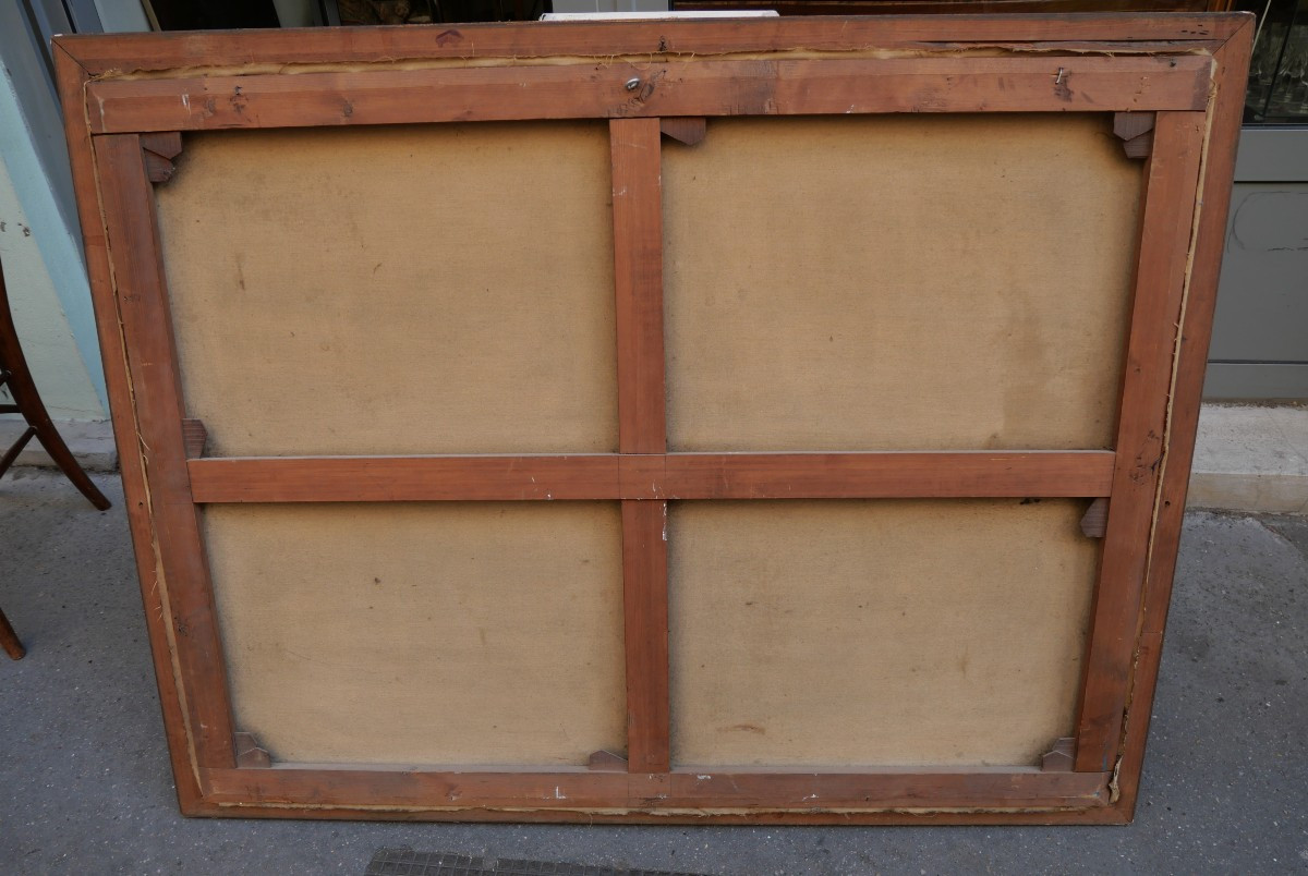 Annonciation Huile Sur Toile XVIIe -photo-4