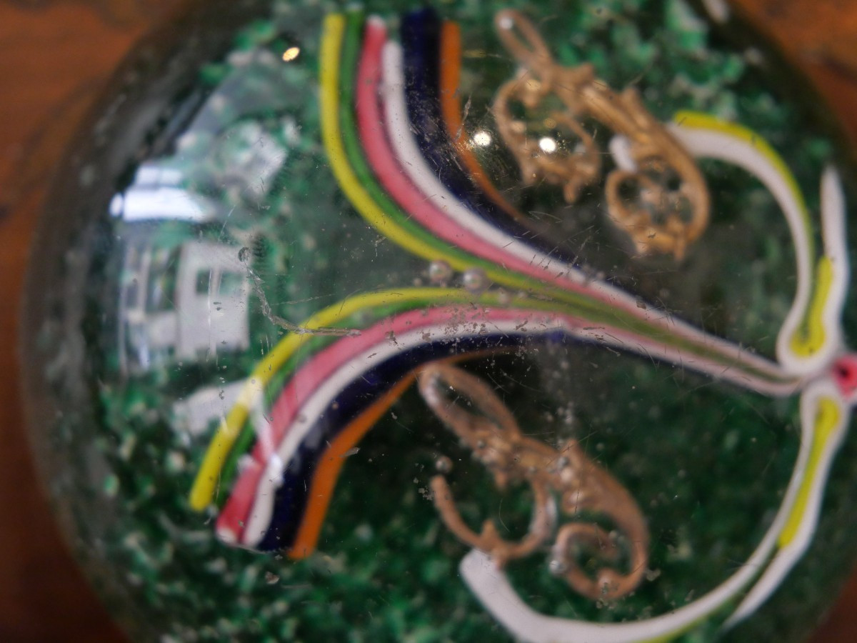 Paire de Sulfures avec monogrammes début du XXe-photo-2