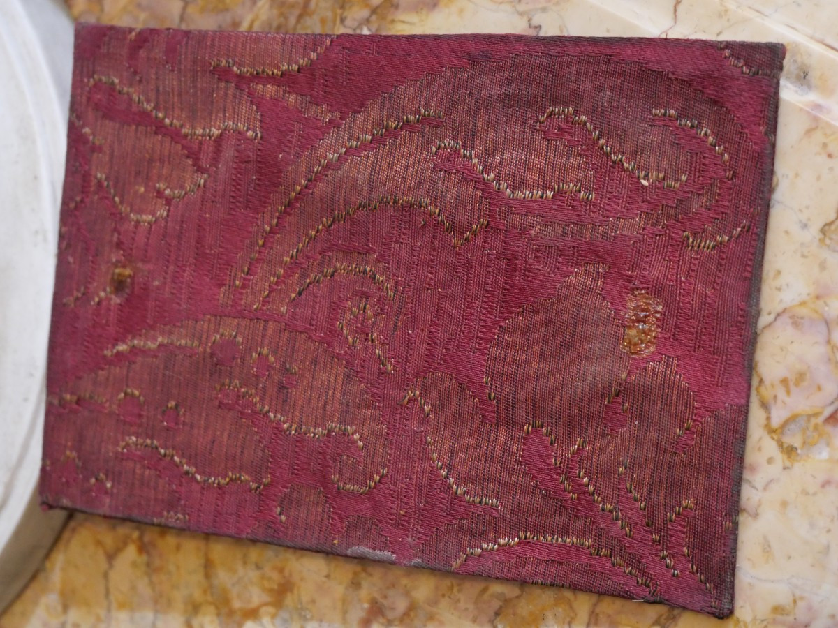 Saint Barbara On 18th Century Silver Plaque-photo-4