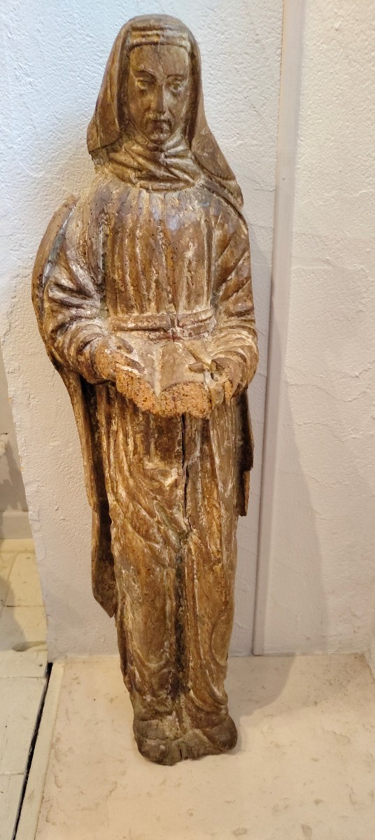 Saint Anne Carved Wood 17th Century 