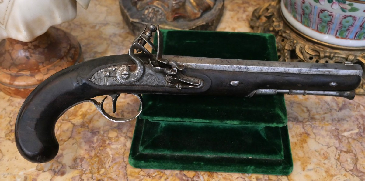 Pistolet à silex par l'armurier Twigg  fin du 18e