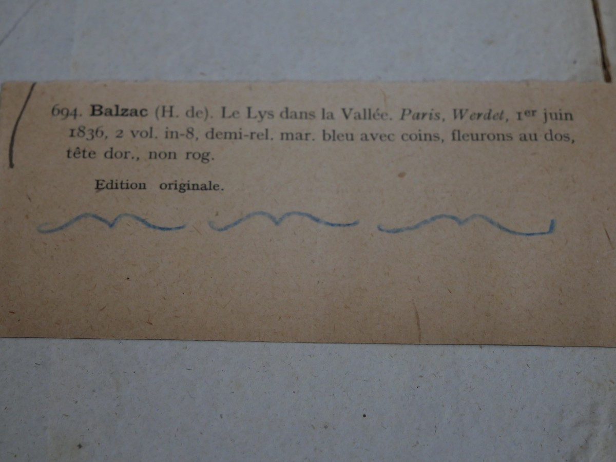 The Lily Of The Valley, Original Edition By Balzac-photo-3