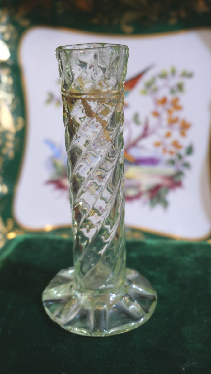 Vase Gallé en ouraline fin du XIXe-photo-2