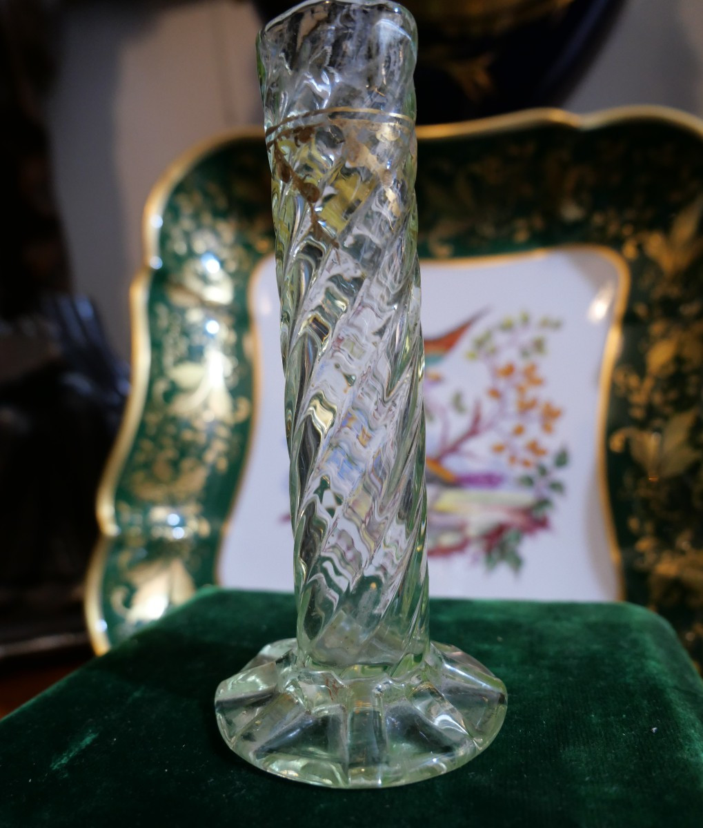 Vase Gallé en ouraline fin du XIXe-photo-1