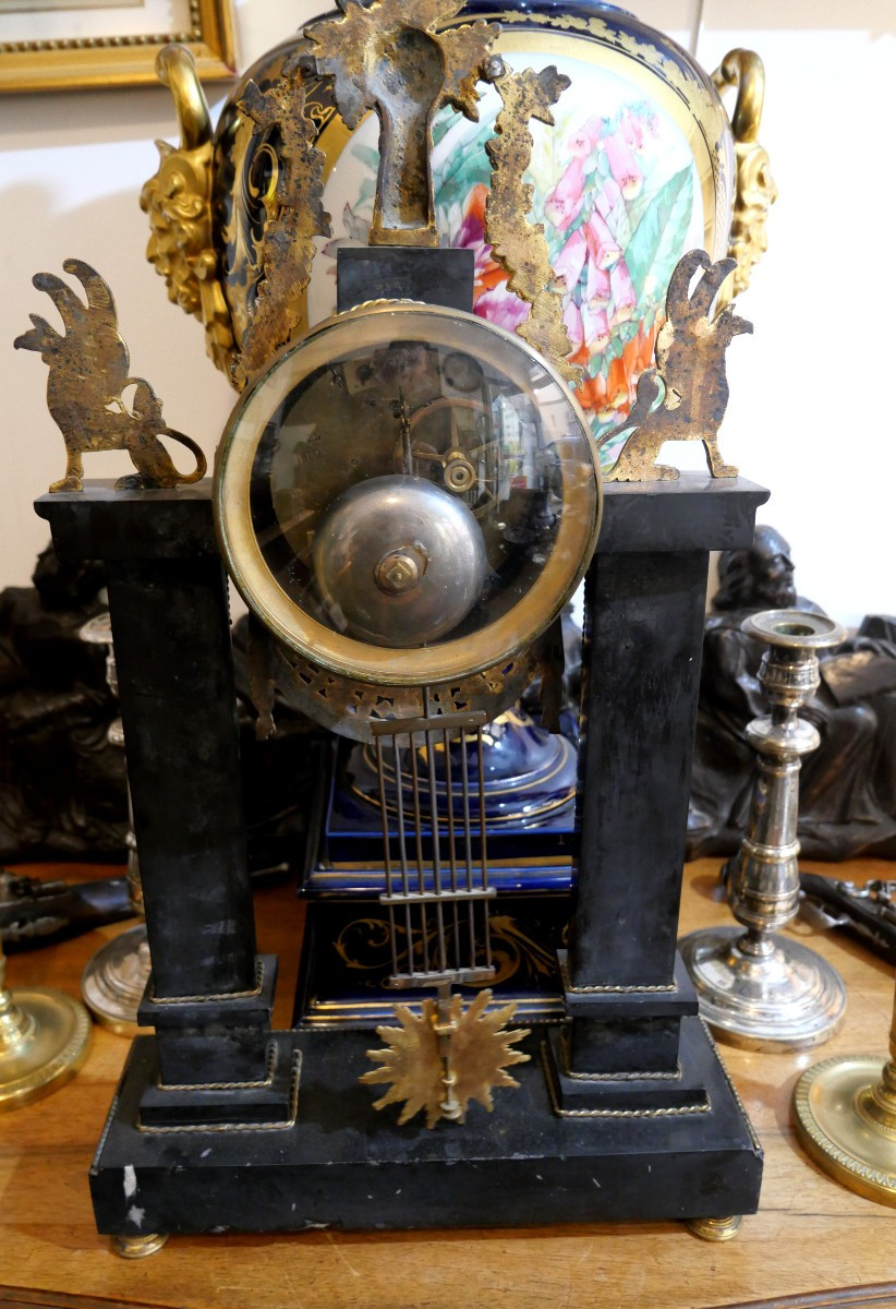 Large Consulate Clock, Late 18th Century-photo-1
