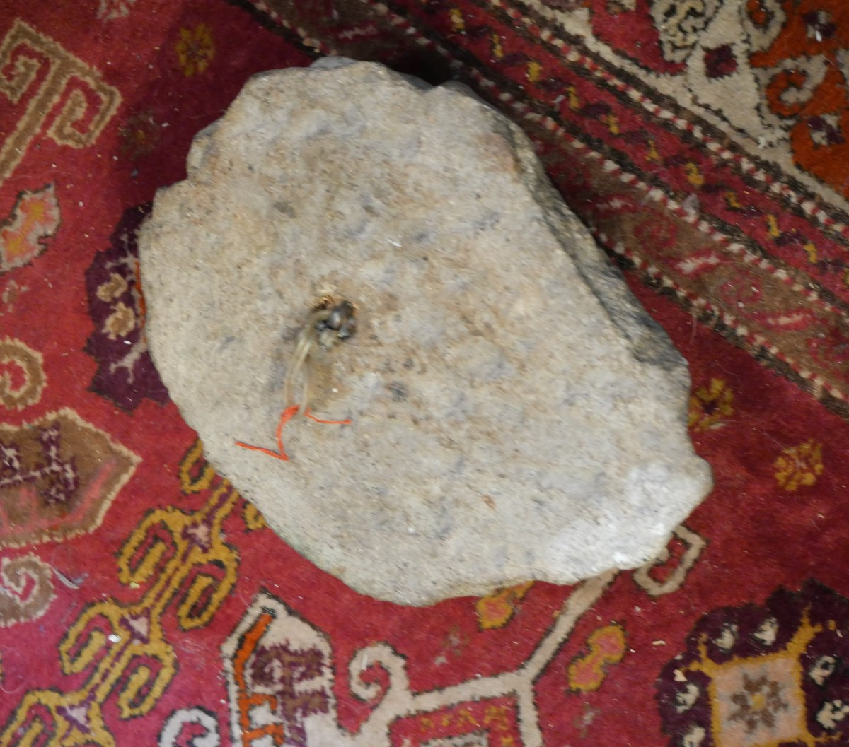 Tête d'homme en pierre sculpté 19e-photo-3