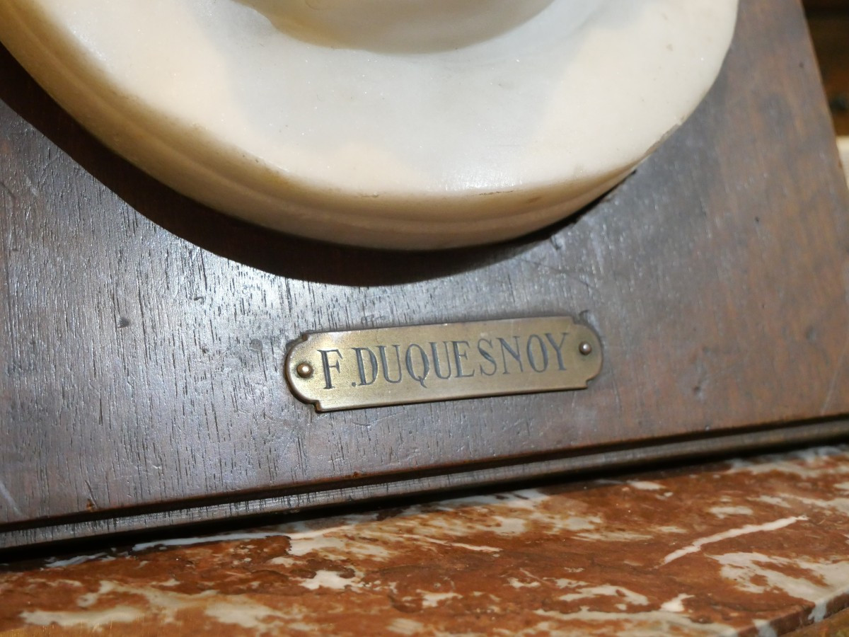 tête de chérubin en marbre XIXe -photo-3