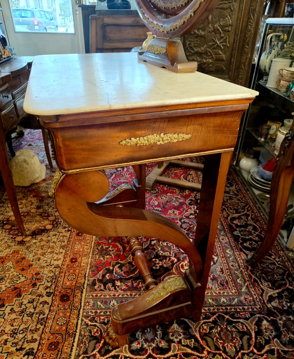 19th Century Restoration Style Dressing Table-photo-1