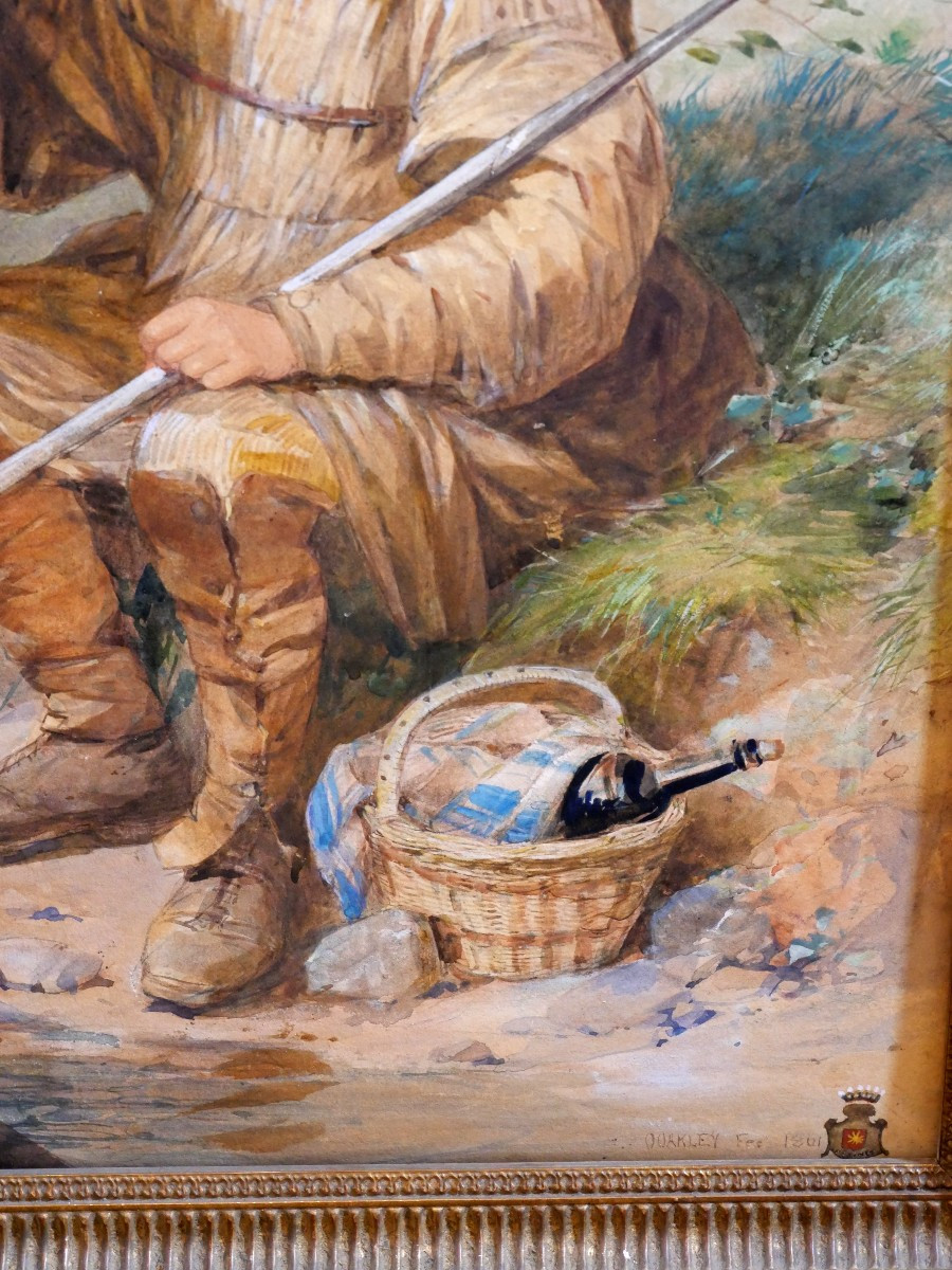 Aquarelle bergère 1861-photo-4