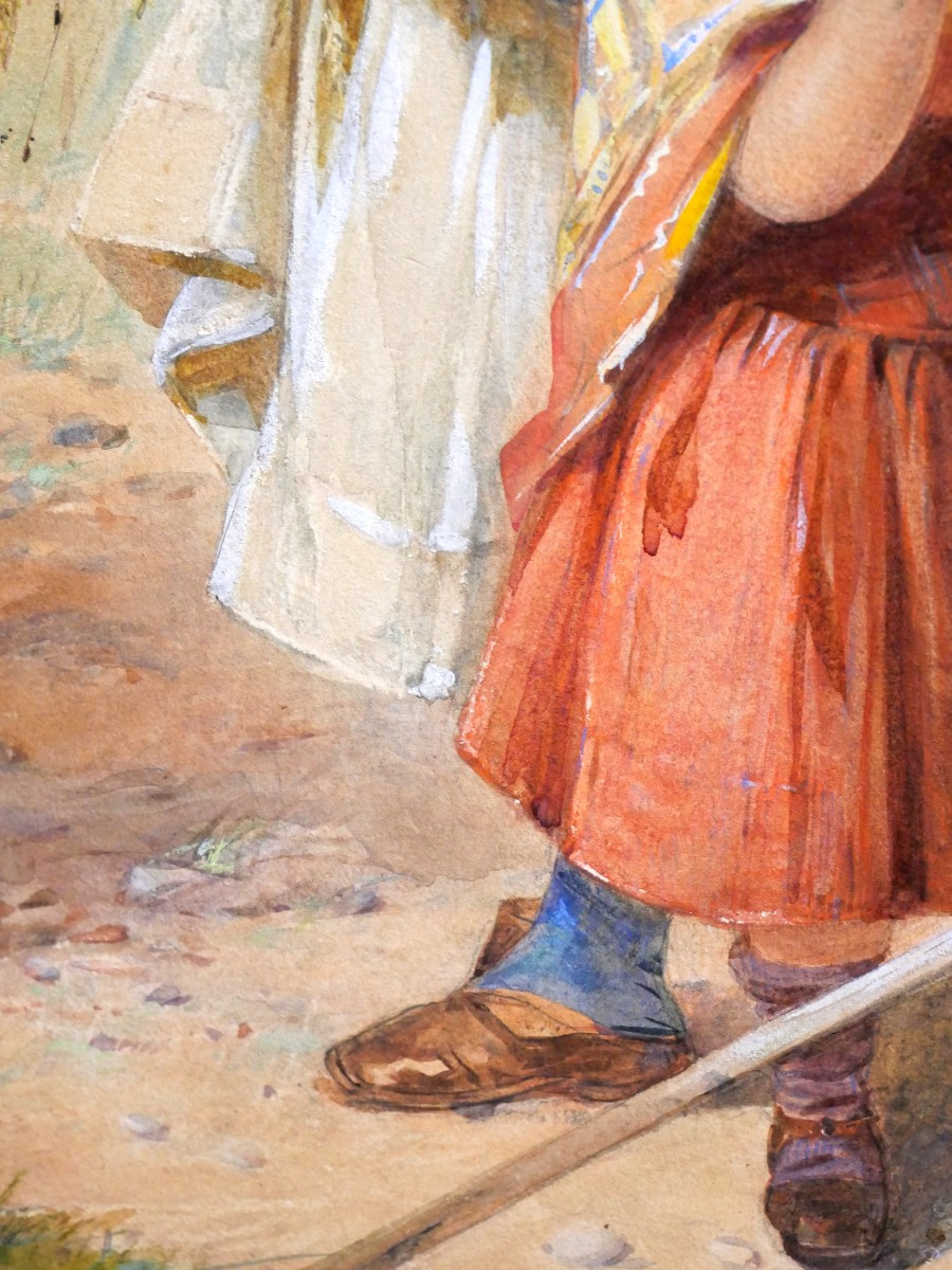 Aquarelle bergère 1861-photo-1