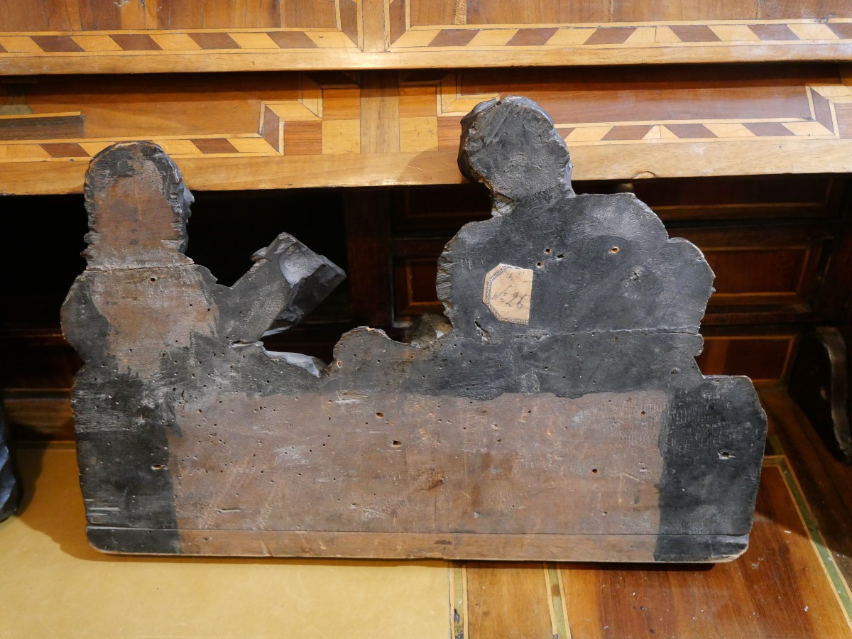 Evangélistes en bois sculpté 16e-photo-4