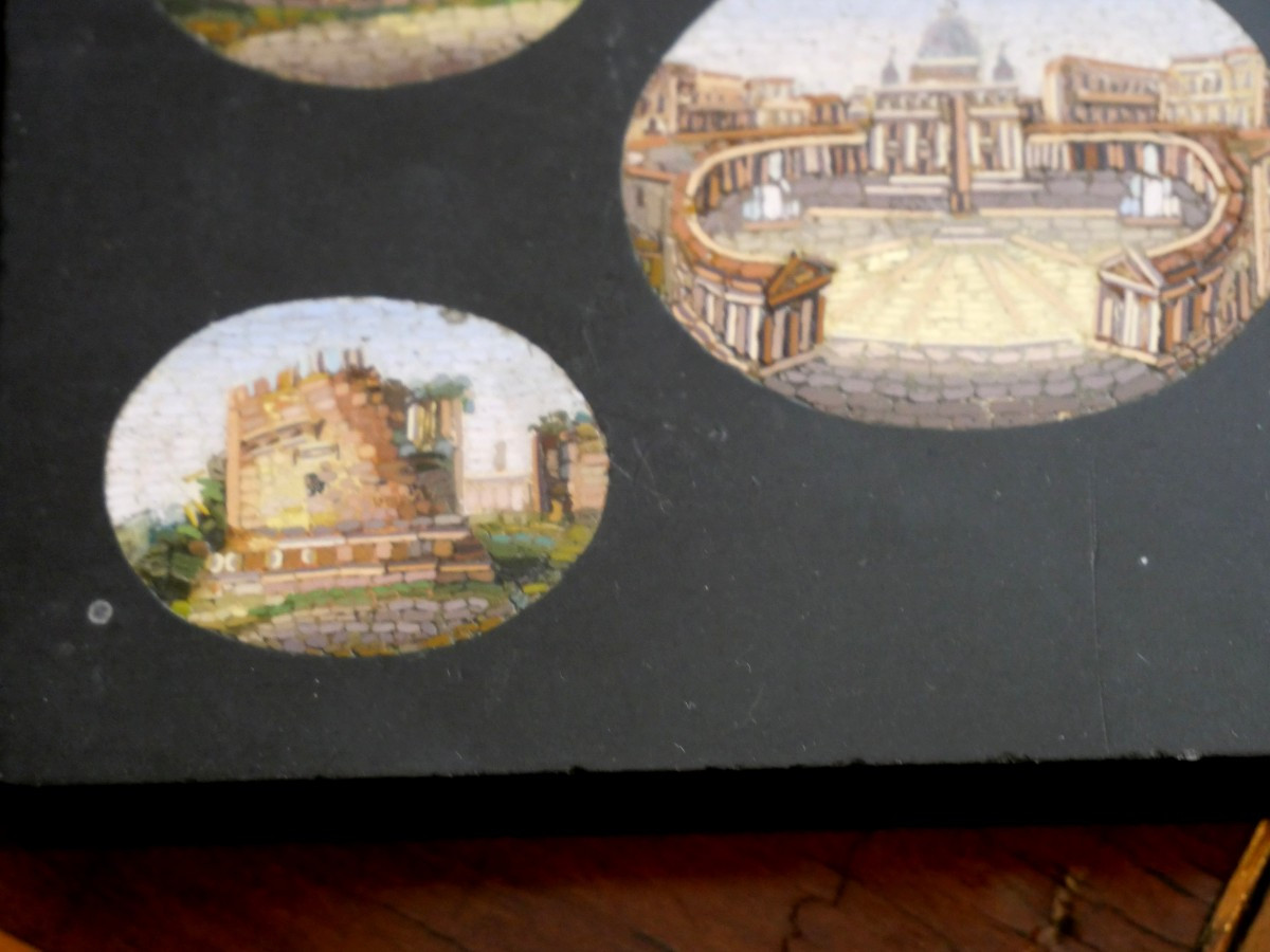 Presse papier en micromosaique 19e-photo-3