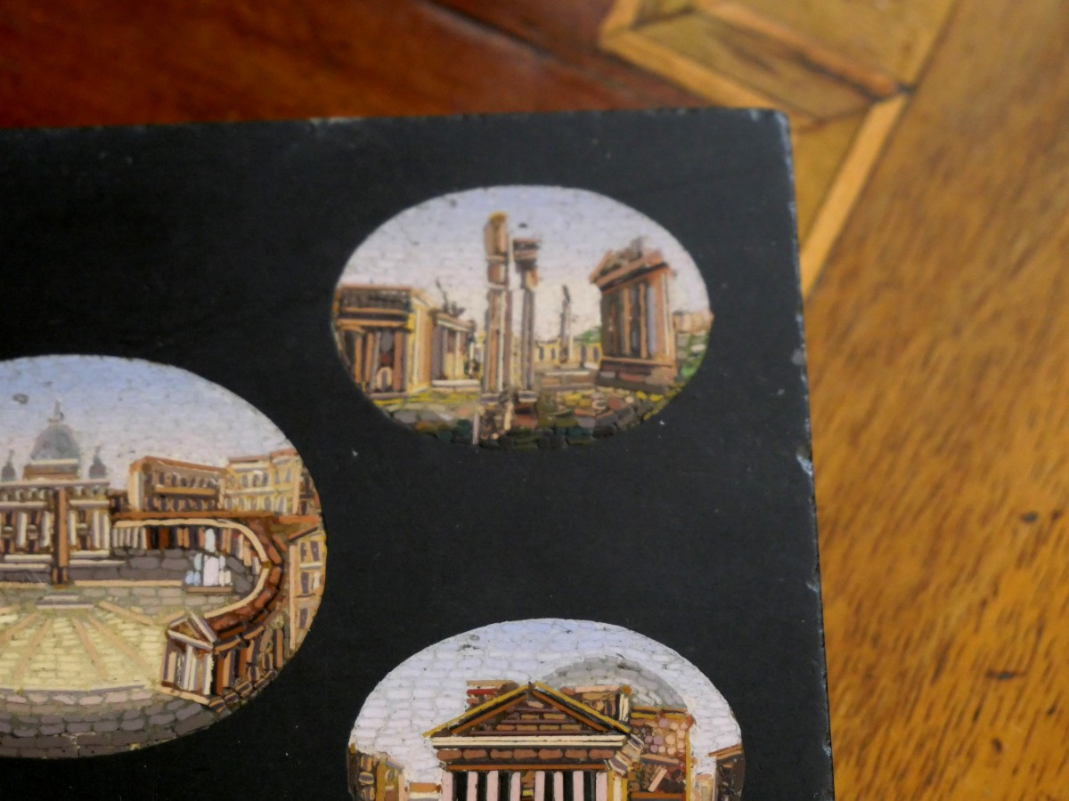 Presse papier en micromosaique 19e-photo-4