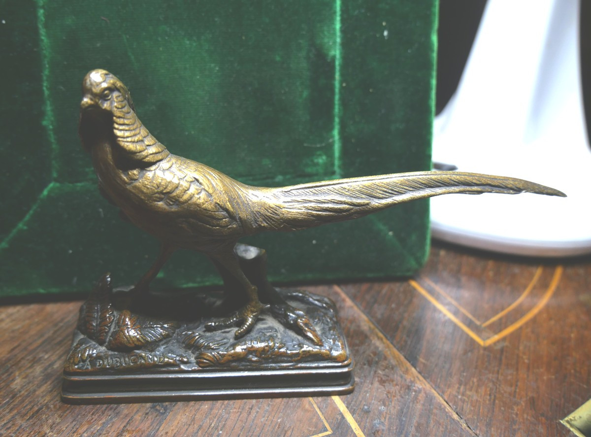 Bronze Pheasant By Dubucand, Late 19th Century 
