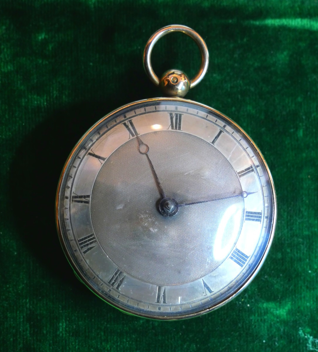 Early 19th Century Gold Pocket Watch With Rooster Motif 