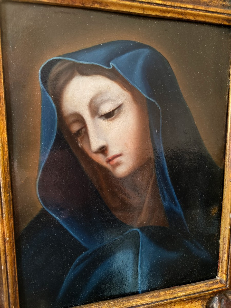 Sainte Marie Madeleine huile sur cuivre 18e-photo-2