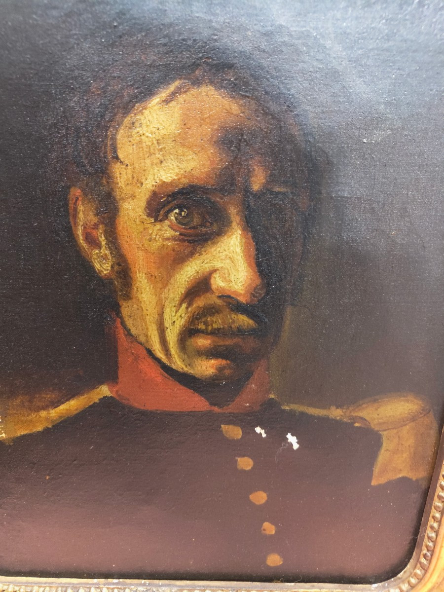 Paire de portraits deux frères XIXe-photo-3