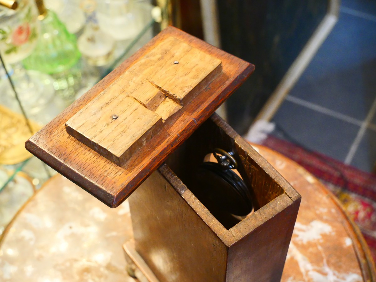 Porte montre acajou 19e-photo-1