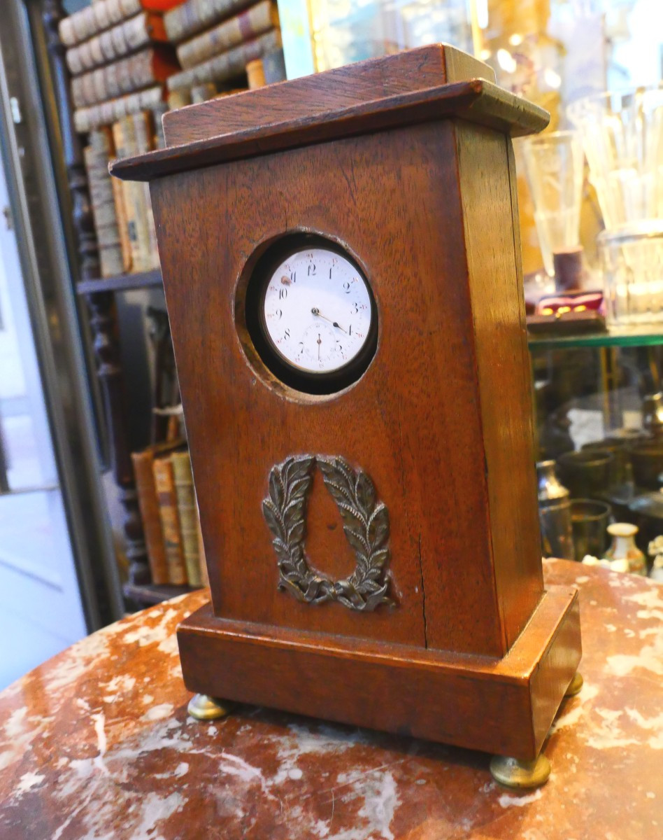 Porte montre acajou 19e