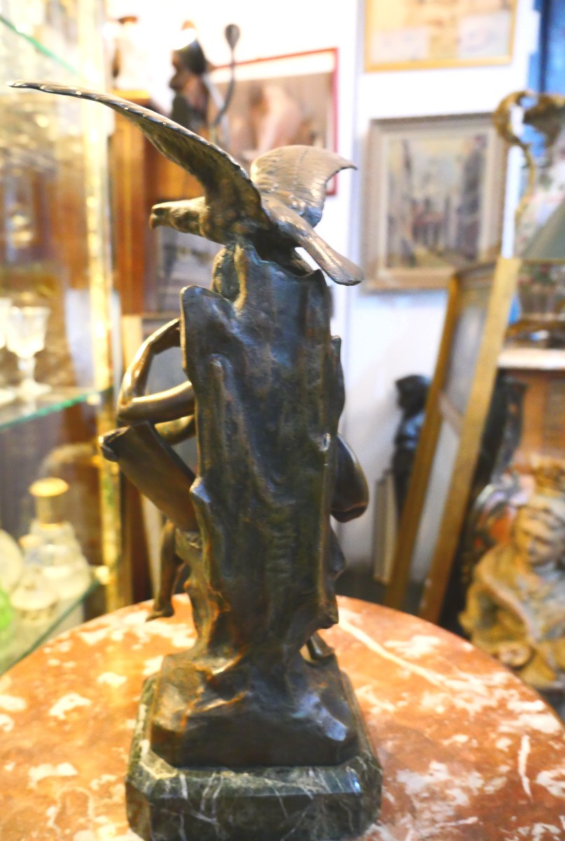 The Thinker By Picault, Late 19th Century-photo-4