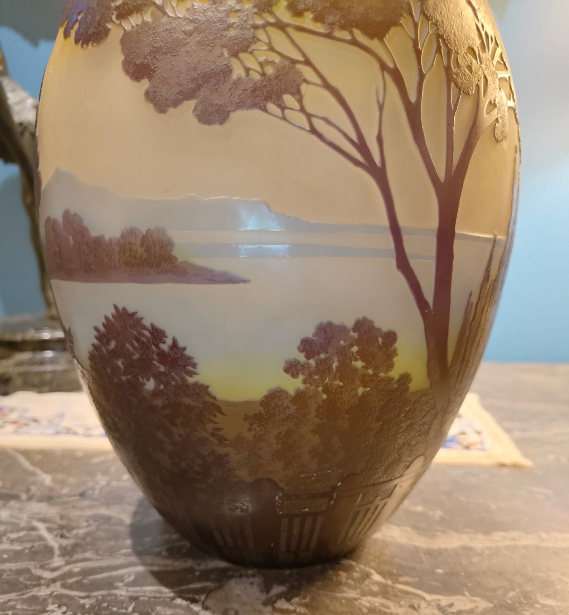 Lake Como Vase By Gallé -photo-2