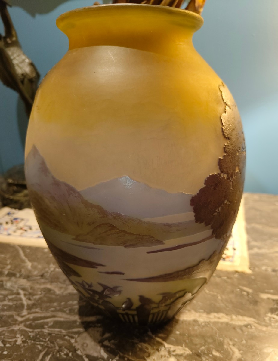 Lake Como Vase By Gallé -photo-4