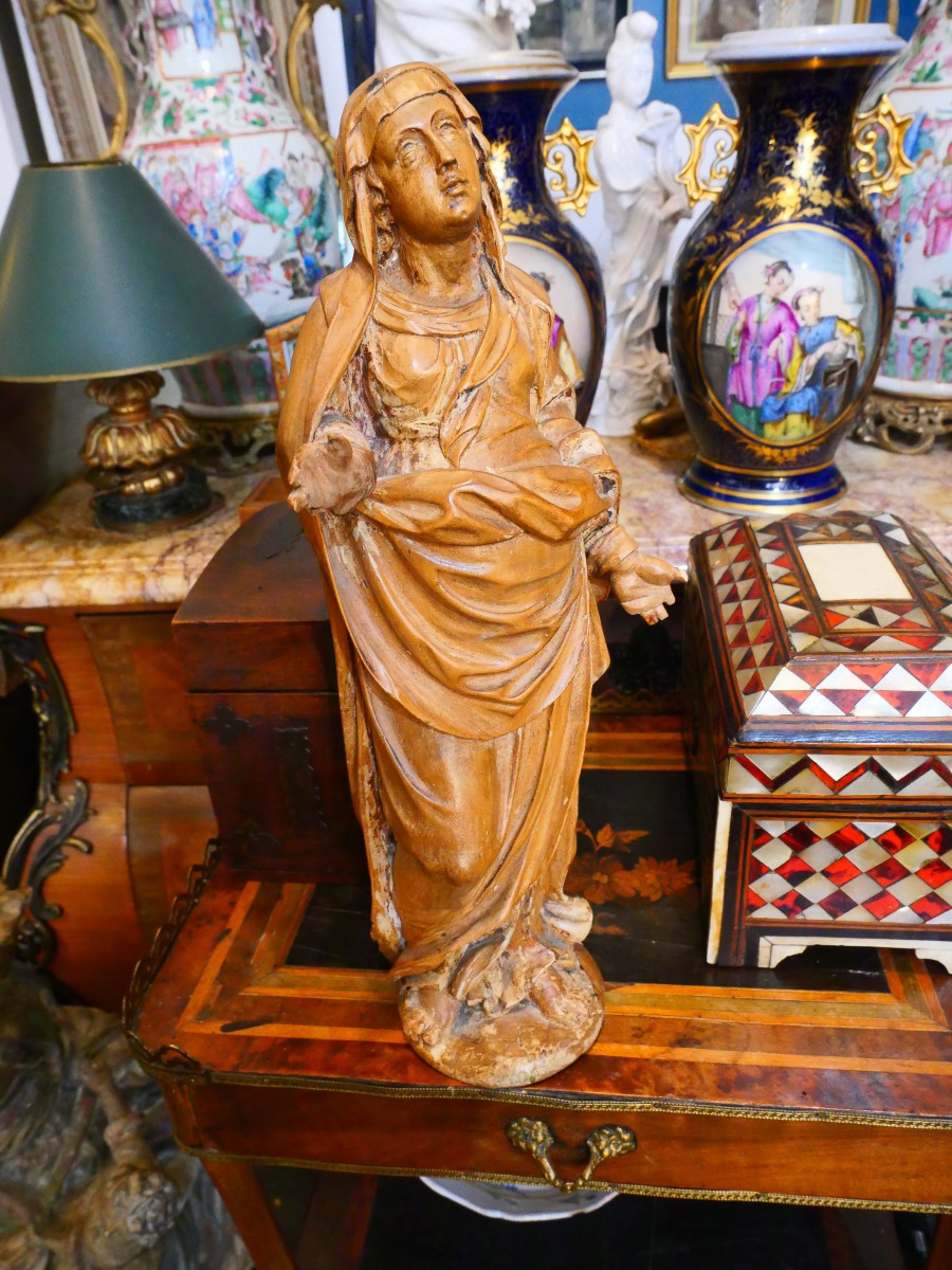 Virgin Mary In Linden Wood, 18th Century-photo-4