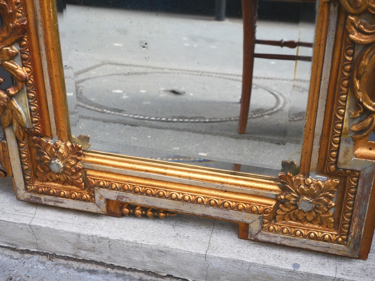 Exquisite 19th Century Gilded Wood Mirror-photo-1
