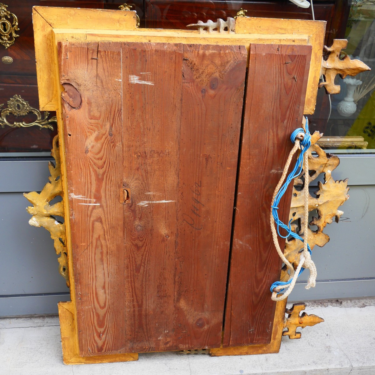 Exquisite 19th Century Gilded Wood Mirror-photo-3